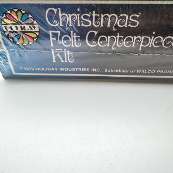 Vintage NOS Christmas Felt Centerpiece Kit 3161 Carolers Holiday Craft Set By Ho - Picture 7 of 7